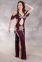 AFTER MIDNIGHT Egyptian Dress - Black, Wine, Red and Silver