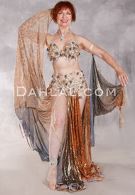  INTO THE WILD Egyptian Costume - Metallic Leopard, Copper, Black and Gold