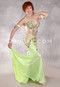  SHIMMERING IN LIME Egyptian Costume - Lime, Multi-color and Gold