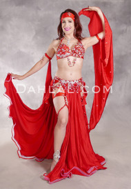 STAR STRUCK Egyptian Costume - Red, Silver, Gold and White