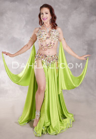 VISION OF PARADISE Egyptian Costume - Lime, Nude, Multi-color and Gold