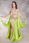 VISION OF PARADISE Egyptian Costume - Lime, Nude, Multi-color and Gold