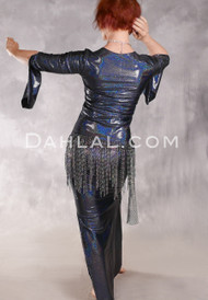 STARLIT Rhinestone Fishnet Hip Wrap - Black