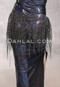STARLIT Wide Rhinestone Fishnet Hip Wrap - Black