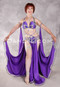 WINGED ISIS Egyptian Costume - Purple, Royal Blue, Silver and Gold