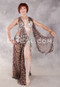 LEOPARD FANTASY Egyptian Costume - Leopard Print, Nude and Silver