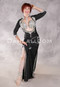 FIFI'S DELIGHT II Egyptian Saidi Dress - Black and Silver