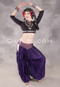LUNA JADE Draped Silk Brocade Harem Pant - Purple and Sandy Lavender