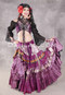 MOONLIGHT AVALON 25 Yard Silk Tiered Ruched Skirt - Magenta, Orchid, Silver, Gold and Green
