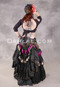 Back View with Skirt Bustled