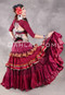 MOONLIGHT AVALON 25 Yard Silk Tiered Ruched Skirt - Wine, Ivory, Camel, Green and Orange