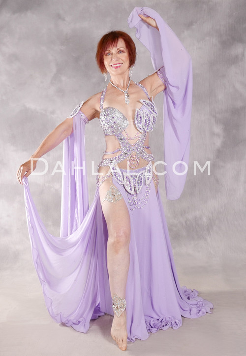 SULTRY SERENADE Egyptian Costume - Lavender and Silver