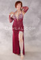 DRIPPING IN WINE Egyptian Dress - Wine and Silver