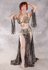 WILD OBSESSION Egyptian Costume - Leopard, Gold, Black and White
