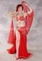FIRE & ICE Egyptian Costume - Red, Gold and White