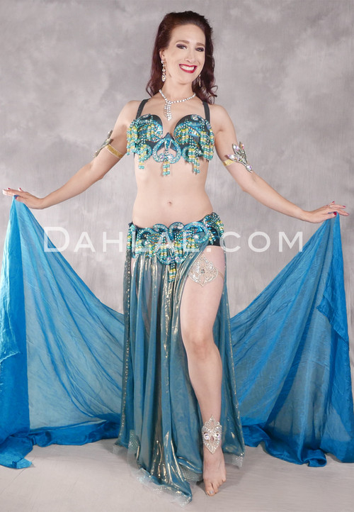 NAILAH Egyptian Costume - Teal and Yellow