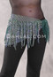 STARLIT Deep Rhinestone Fishnet Hip Wrap - Forest Green