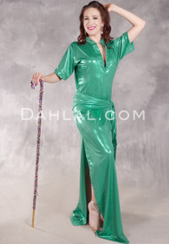 FIFI ABDO GALABAYA Dress Set - Green
