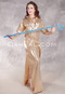 FIFI ABDO GALABAYA Dress Set - Gold