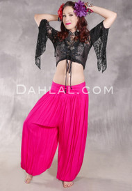 LUNA JADE III Cotton Harem Pant - Fuchsia