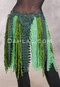 RETRO FRINGE LACE BELT - Lime, Olive and Forest Green