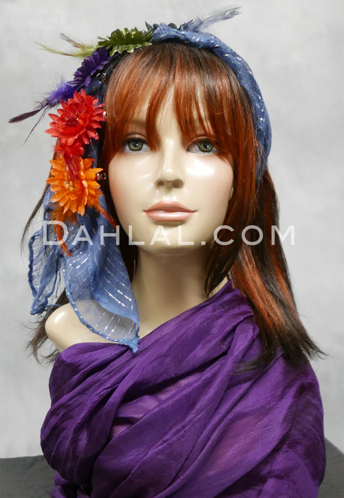 Two-Pack Glitter Hair Flowers