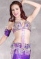 CAIRO'S BLOSSOM Egyptian Bra and Belt Set - Purple, Orchid and Silver