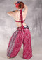 EARTHLY ESSENCE - Red Printed Cotton Maharani Harem Pants