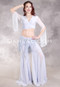 RETRO REVIVAL Top and Pants Set - Light Blue