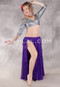 Ruffled Double Chiffon Skirt - Purple