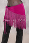 Lycra Fringe Hip Scarf - Magenta