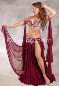 RUBIES & DIAMONDS Egyptian Costume - Wine, Silver, White and Gold