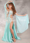 FROSTED MINT JULEP Egyptian Costume - Aqua, White, Silver and Gold