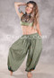 BEYOND THE DESERT Silk Blend Pocket Harem Pant - Sage, Copper, Teal and Black