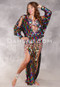 BELEDI YA HELWA Egyptian Dress - Multi-color and Gold