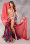 BELEDI YA HELWA Egyptian Dress - Multi-color and Gold