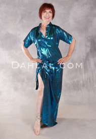 FIFI ABDO GALABAYA Dress Set - Deep Turquoise