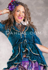 Twilight Tales Metallic Overbust Tail Vest