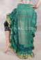 MOON FLOWER Ruffled High-Low Skirt- Sage, Gold & Wine