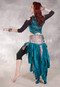 TWILIGHT TALES IV Lace Up Silk Brocade Handkerchief Skirt