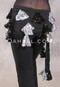 ALEXANDRIA Sassy Saidi Hip Wrap - Black with Black, Gold and Silver