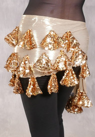 ALEXANDRIA Sassy Saidi Hip Wrap - Gold with Gold