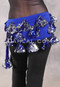 ALEXANDRIA Sassy Saidi Hip Wrap - Royal Blue with Royal Blue, Silver and Black