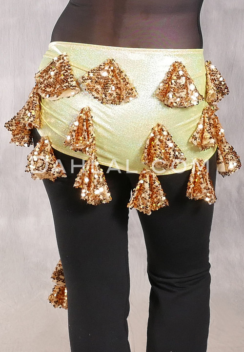 ALEXANDRIA Sassy Saidi Hip Wrap - Golden Yellow with Gold