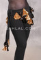 ALEXANDRIA Sassy Saidi Hip Wrap - Black with Black and Gold