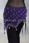 Crocheted Sparkle Hip Wrap - Purple and Lavender Iris