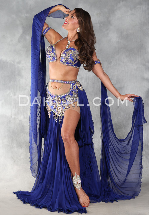 GOLDEN ERA IN BLUE Egyptian Costume - Royal Blue and Gold