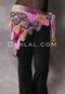 Floral Fuchsia, Yellow, Multi-color with Plum, Gold and Pink Beads