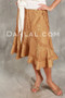 Flirty BOTANICAL TWIST SKIRT of Beaded Iridescent Taffeta by Daniel K image