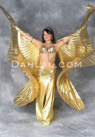 Wings of Isis in Lamé- Gold